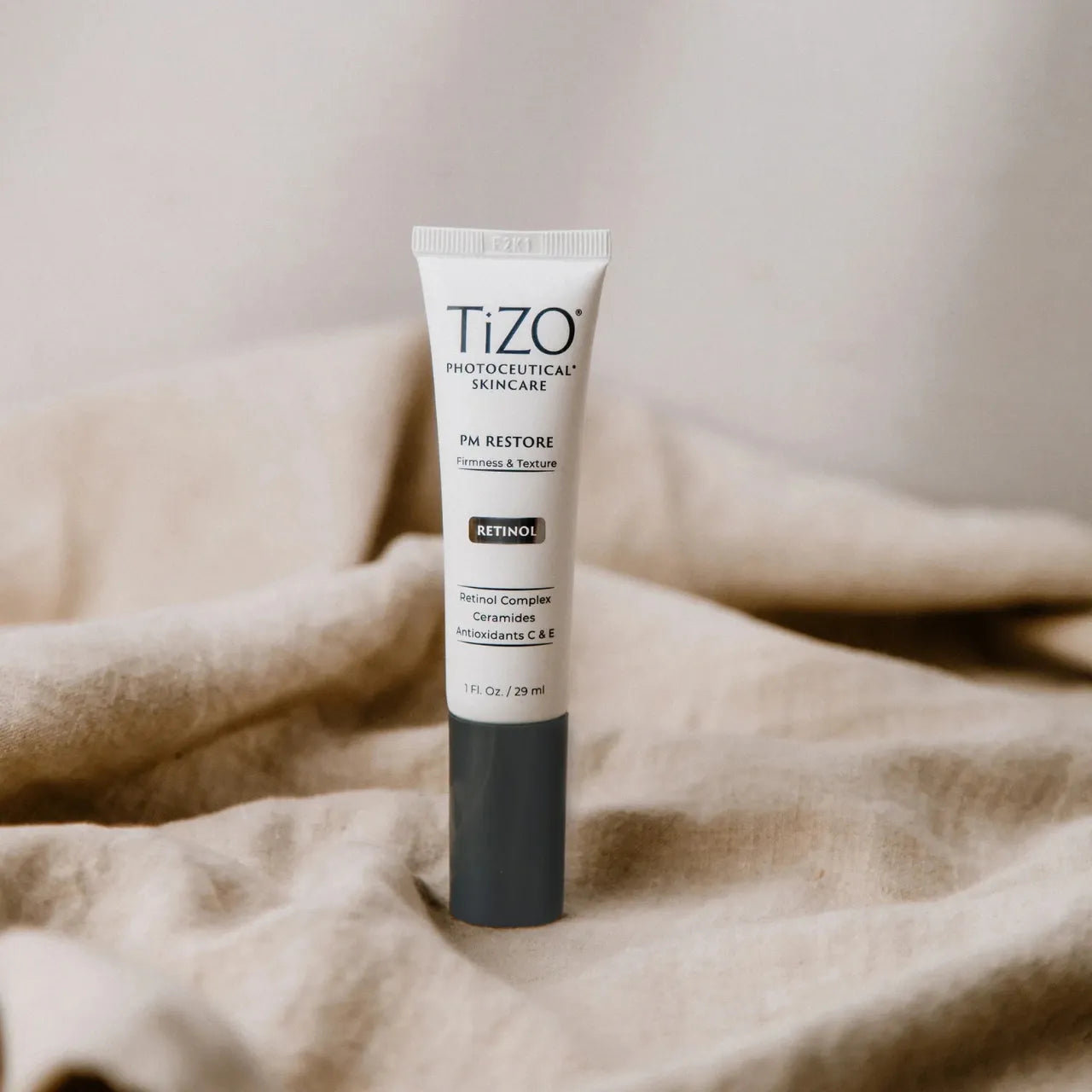 TiZO® PM Restore reduces fine lines and wrinkles while improving skin texture and firmness for a youthful appearance.