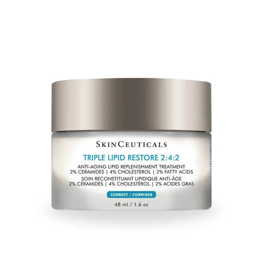 SkinCeuticals Triple Lipid Restore 2:4:2 is a deeply hydrating, anti-aging moisturizer designed to restore skin lipids and enhance barrier function.